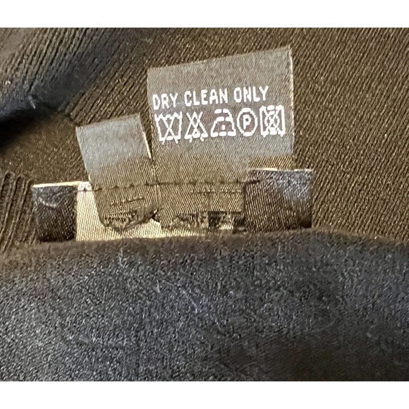 Etcetera Ladies Classic‎ Black Button Up Knit Viscous Cardigan Size Medium EUC - Picture 7 of 7